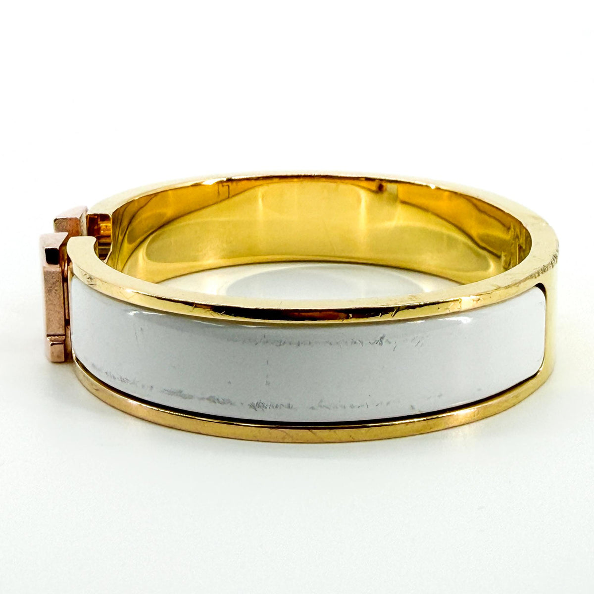Bracelet Hermès Clic H Or Blanc