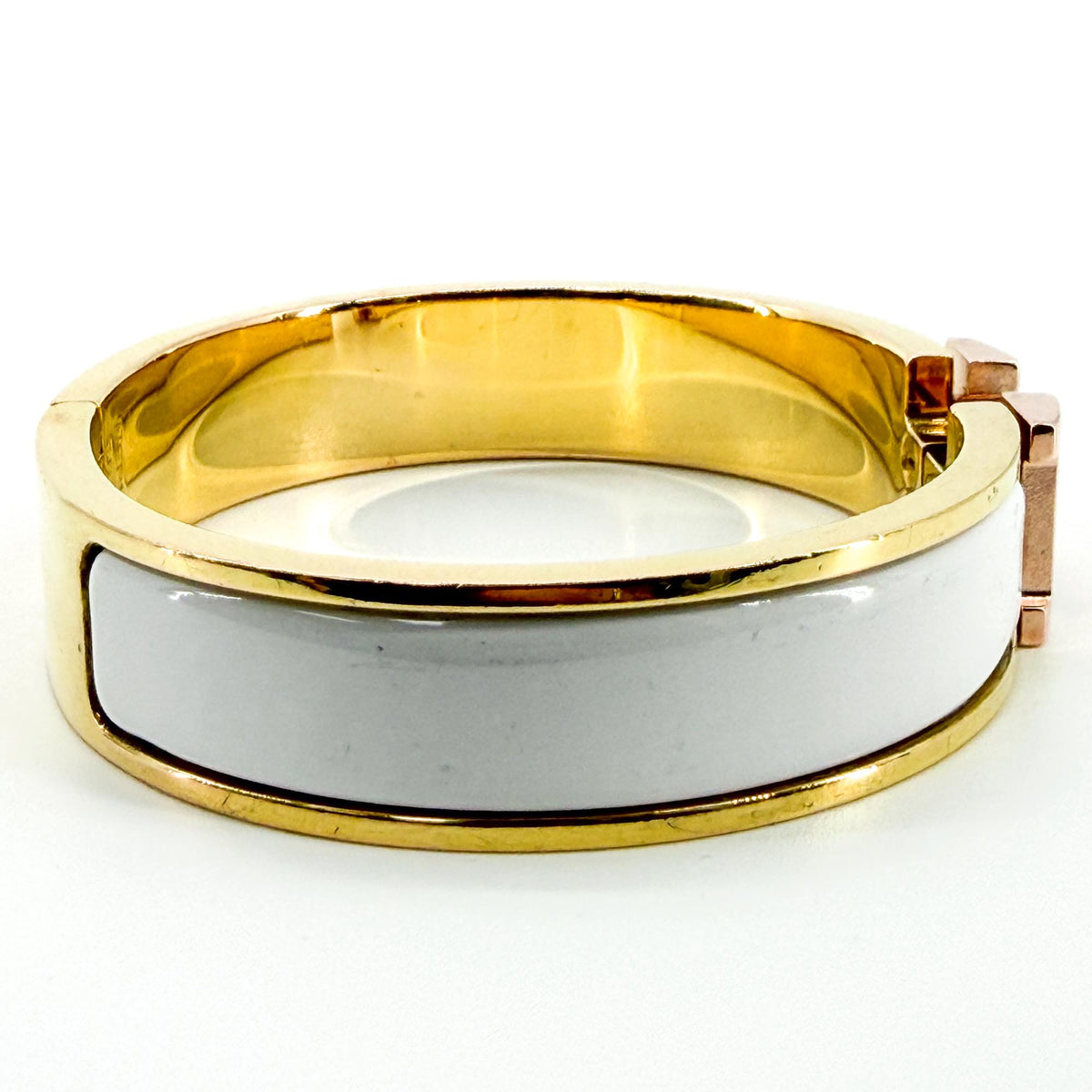 Bracelet Hermès Clic H Or Blanc