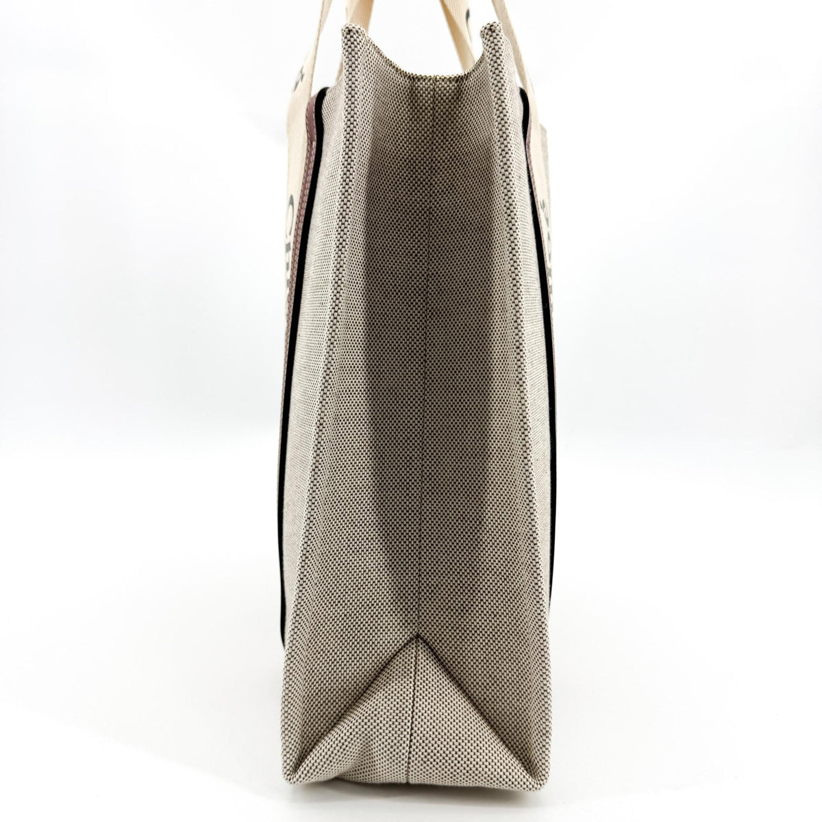 Chloé Woody Medium Tote Bag Beige Brown
