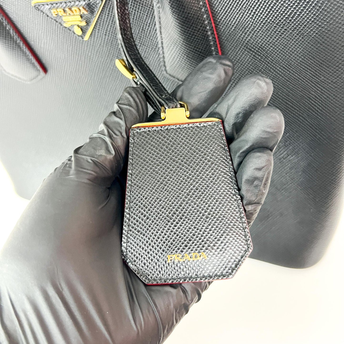Prada Double Saffiano Leather Medium Black
