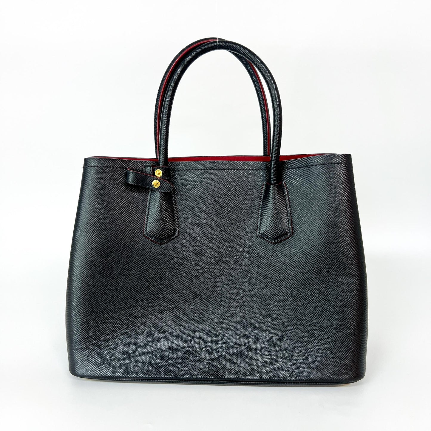 Prada Double Saffiano Leather Medium Black