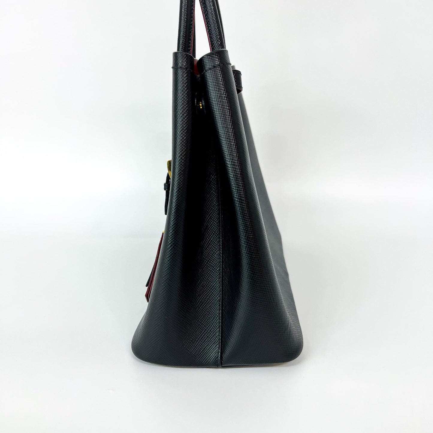 Prada Double Saffiano Leather Medium Black