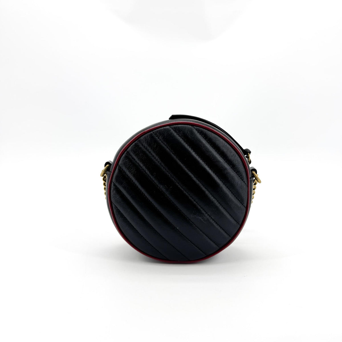 Gucci GG Marmont Round Mini Crossbody Bag Black