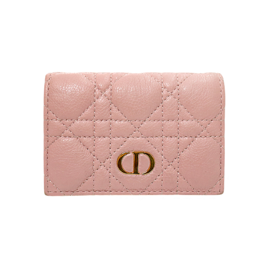 Dior Pink Caro Card Wallet