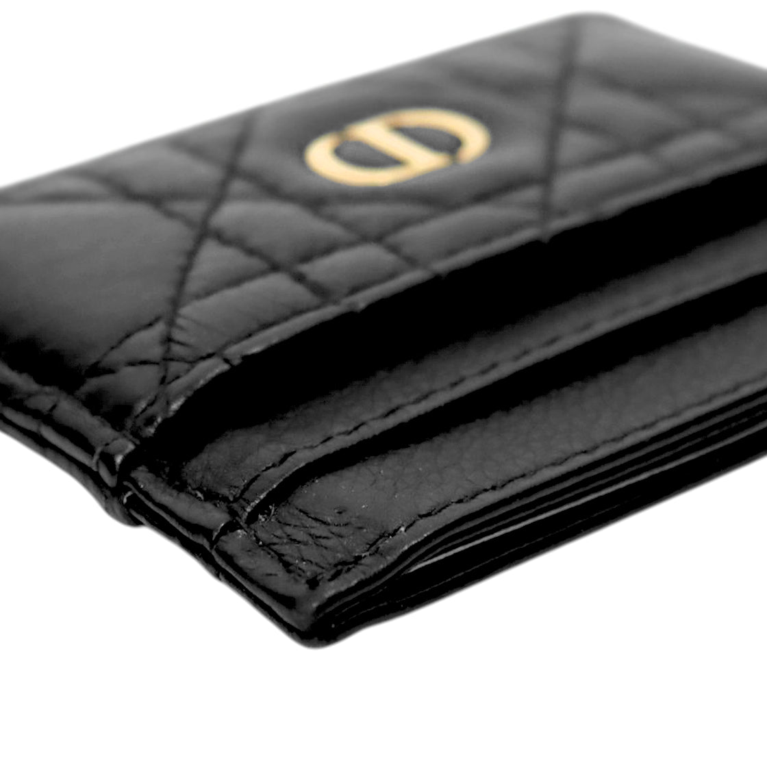 Dior Black Caro Card Holder Wallet