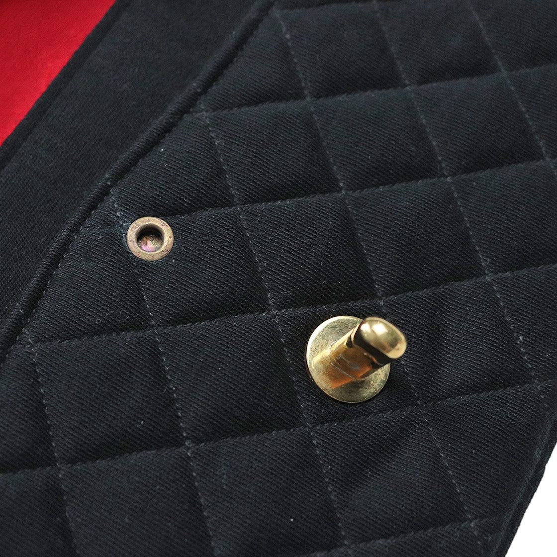 Chanel Black Quilted Fabric CC Flap Chain Shoulder Bag