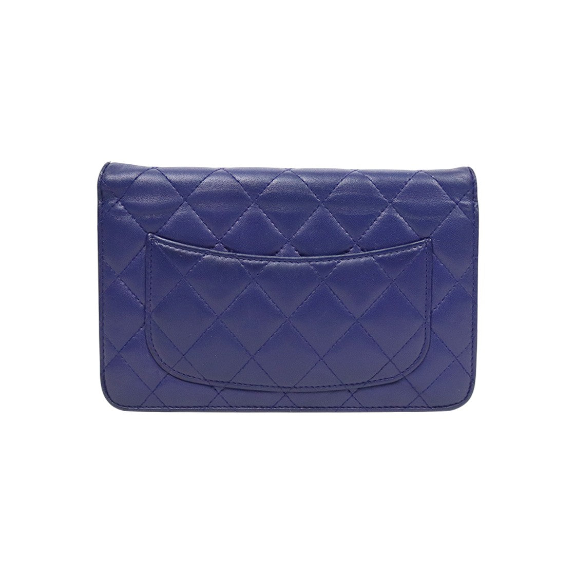 Chanel Navy Lambskin WOC