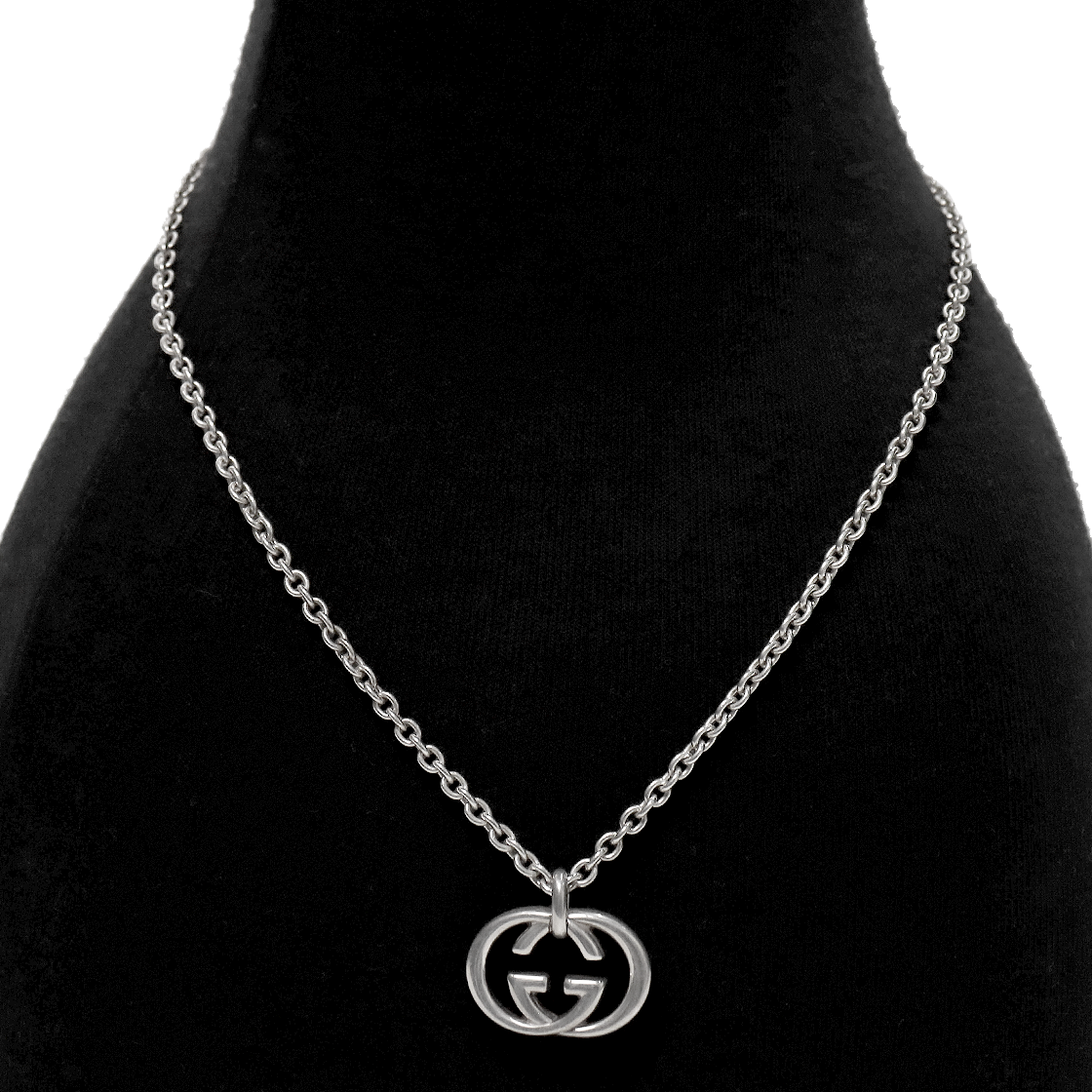 Gucci Interlocking G Silver Necklace