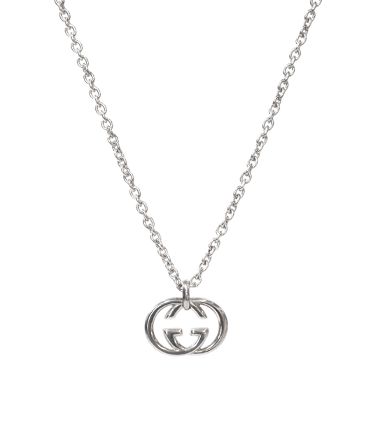Gucci Interlocking G Silver Necklace