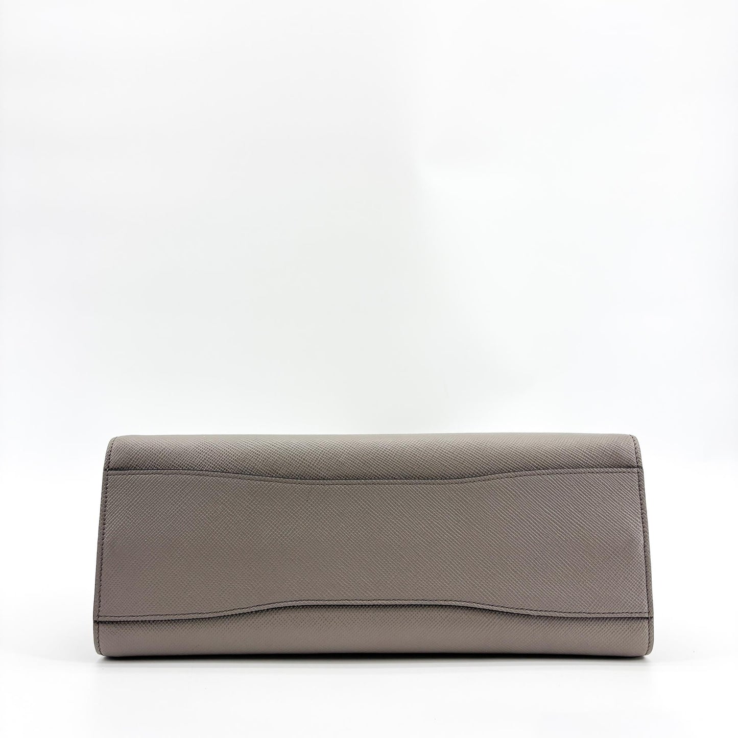 Prada Saffiano City Leather Tote Bag Grey