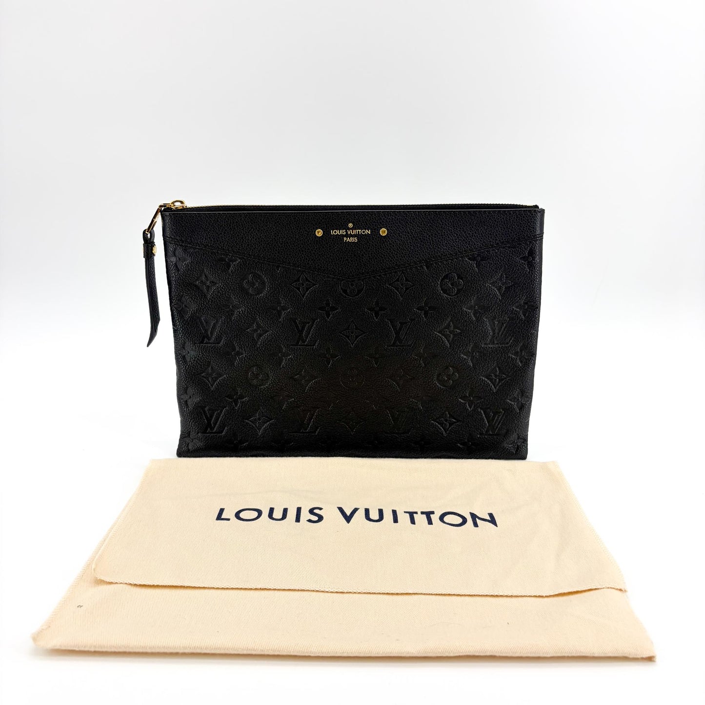 Louis Vuitton Monogram Empreinte Daily Pouch Black