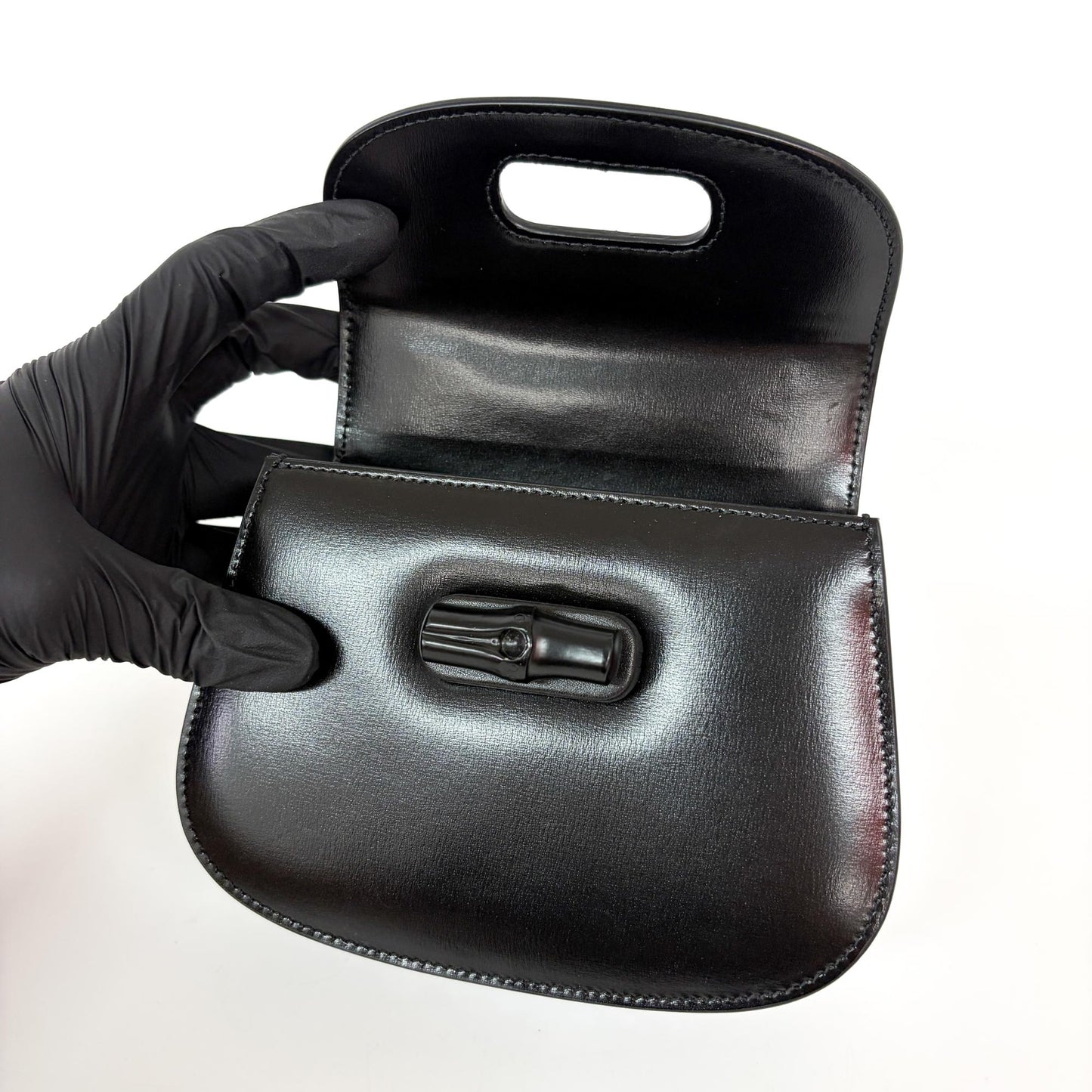 Gucci Bamboo 1947 Mini Top Handle Bag Black