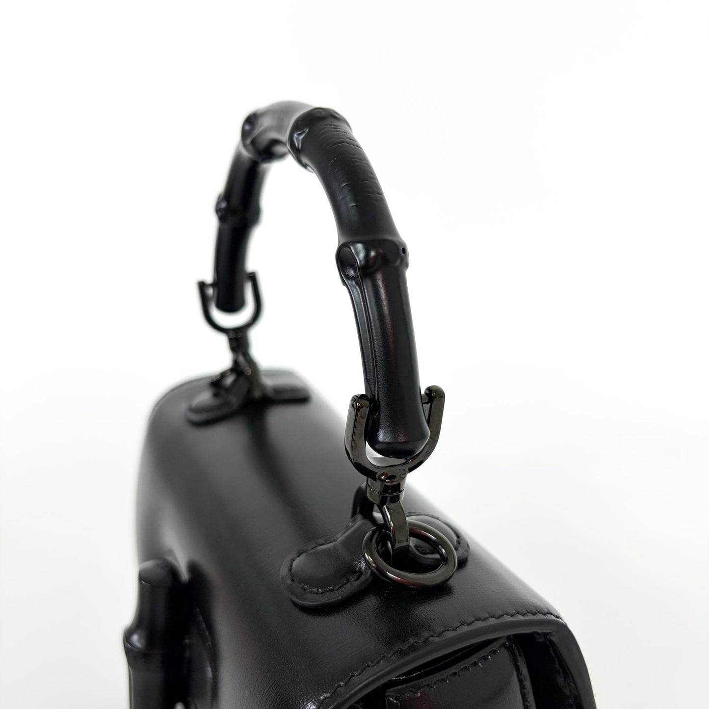 Gucci Bamboo 1947 Mini Top Handle Bag Black