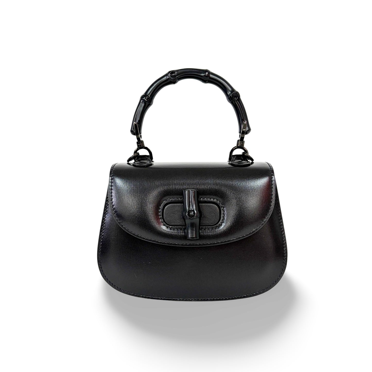 Gucci Bamboo 1947 Mini Top Handle Bag Black