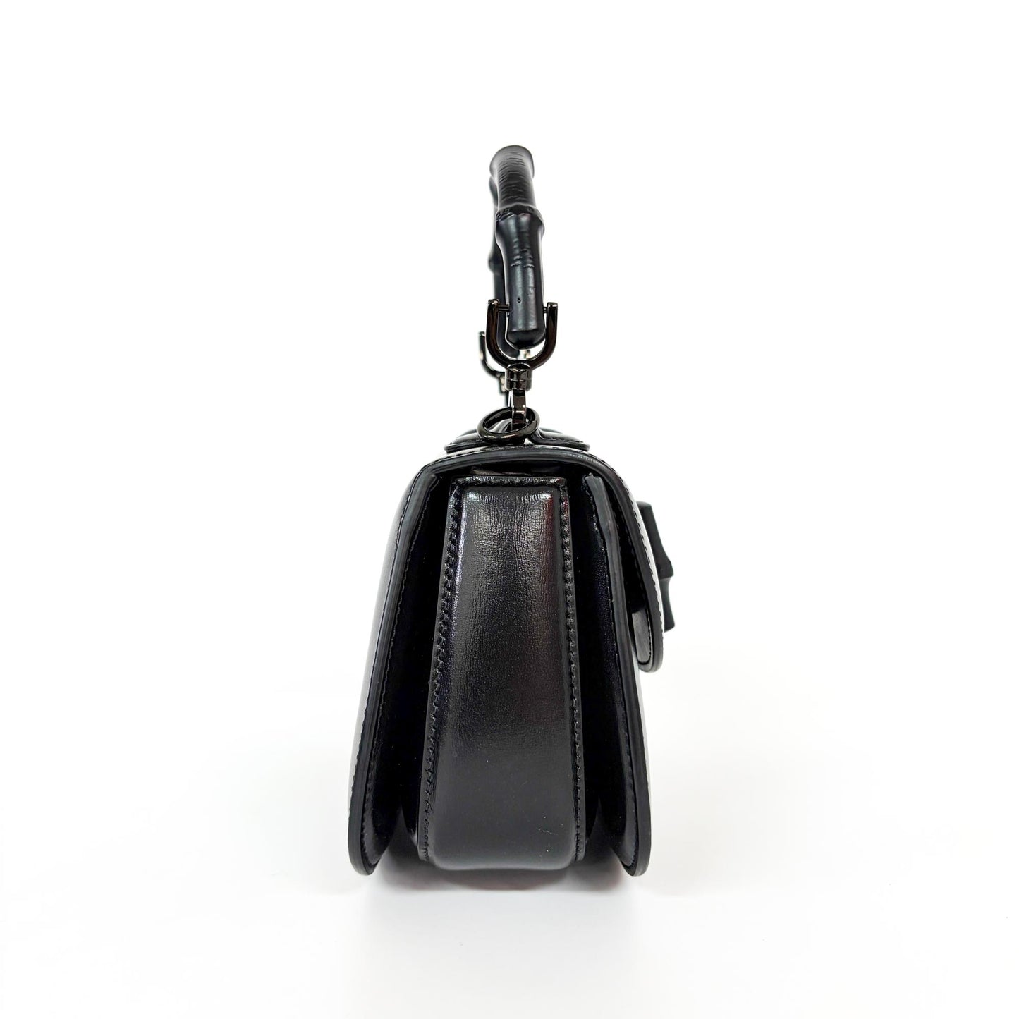 Gucci Bamboo 1947 Mini Top Handle Bag Black