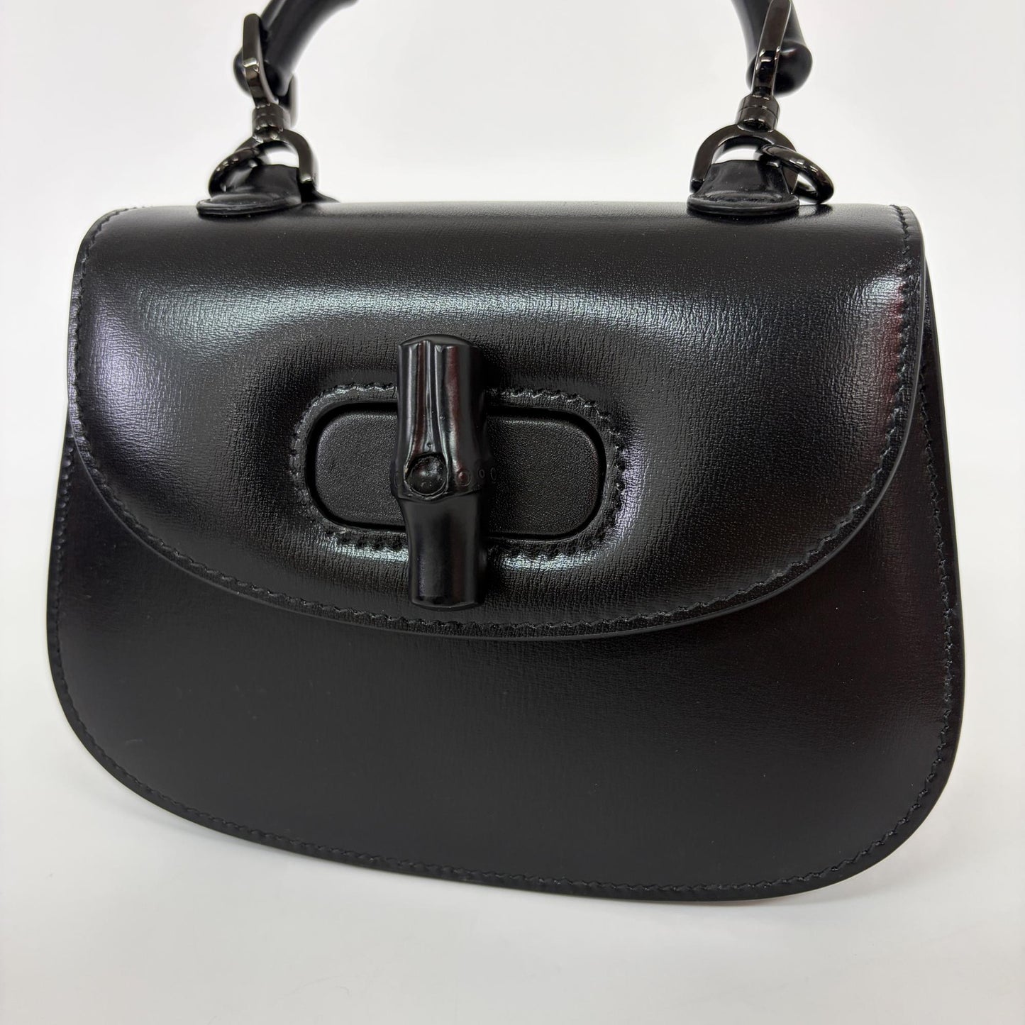 Gucci Bamboo 1947 Mini Top Handle Bag Black