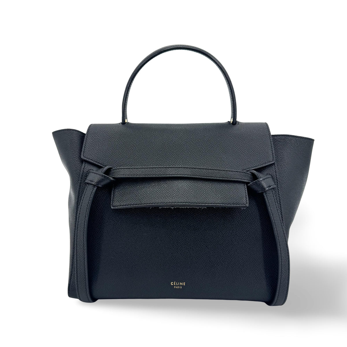 Celine Nano Belt Bag Grain Calfskin Black