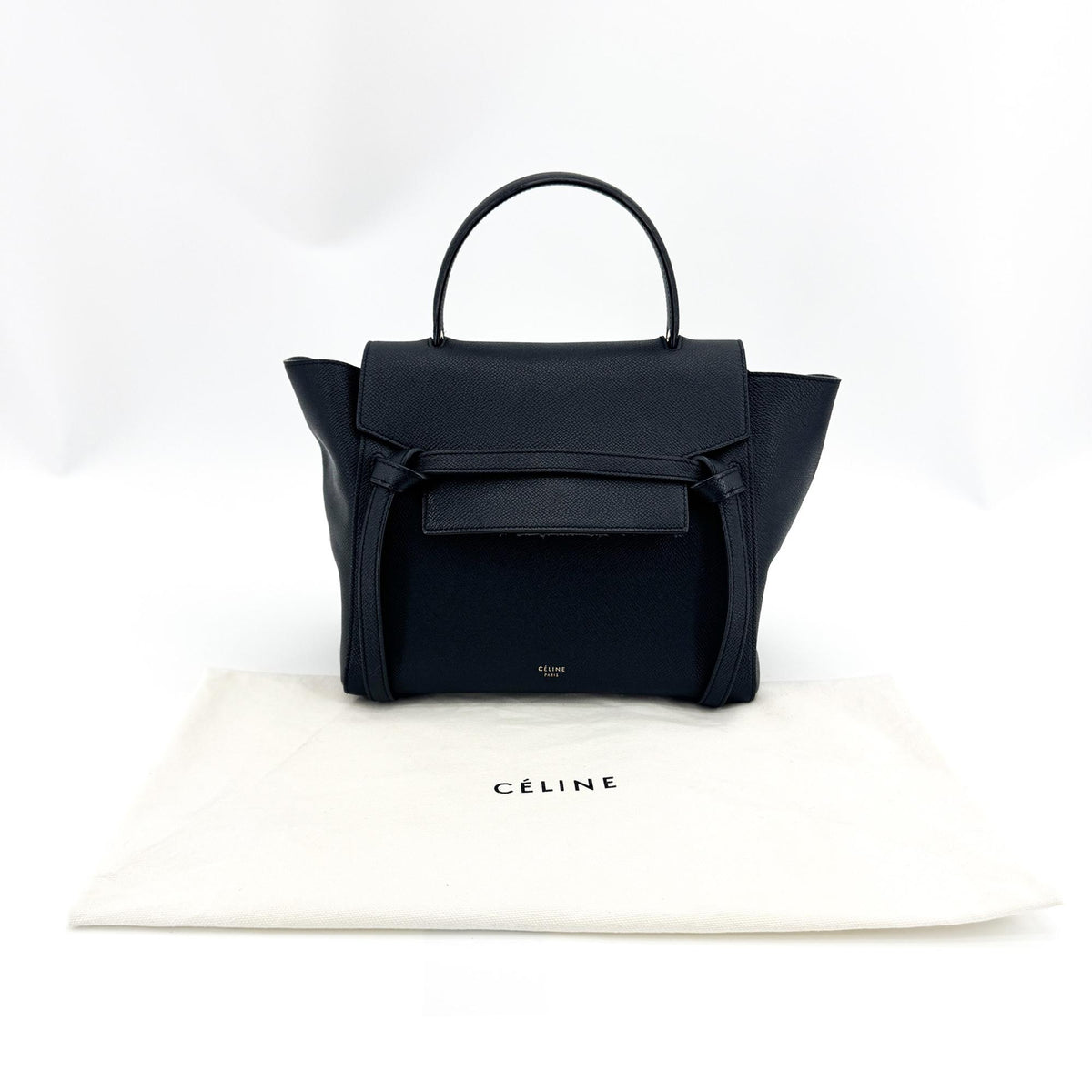 Celine Nano Belt Bag Grain Calfskin Black