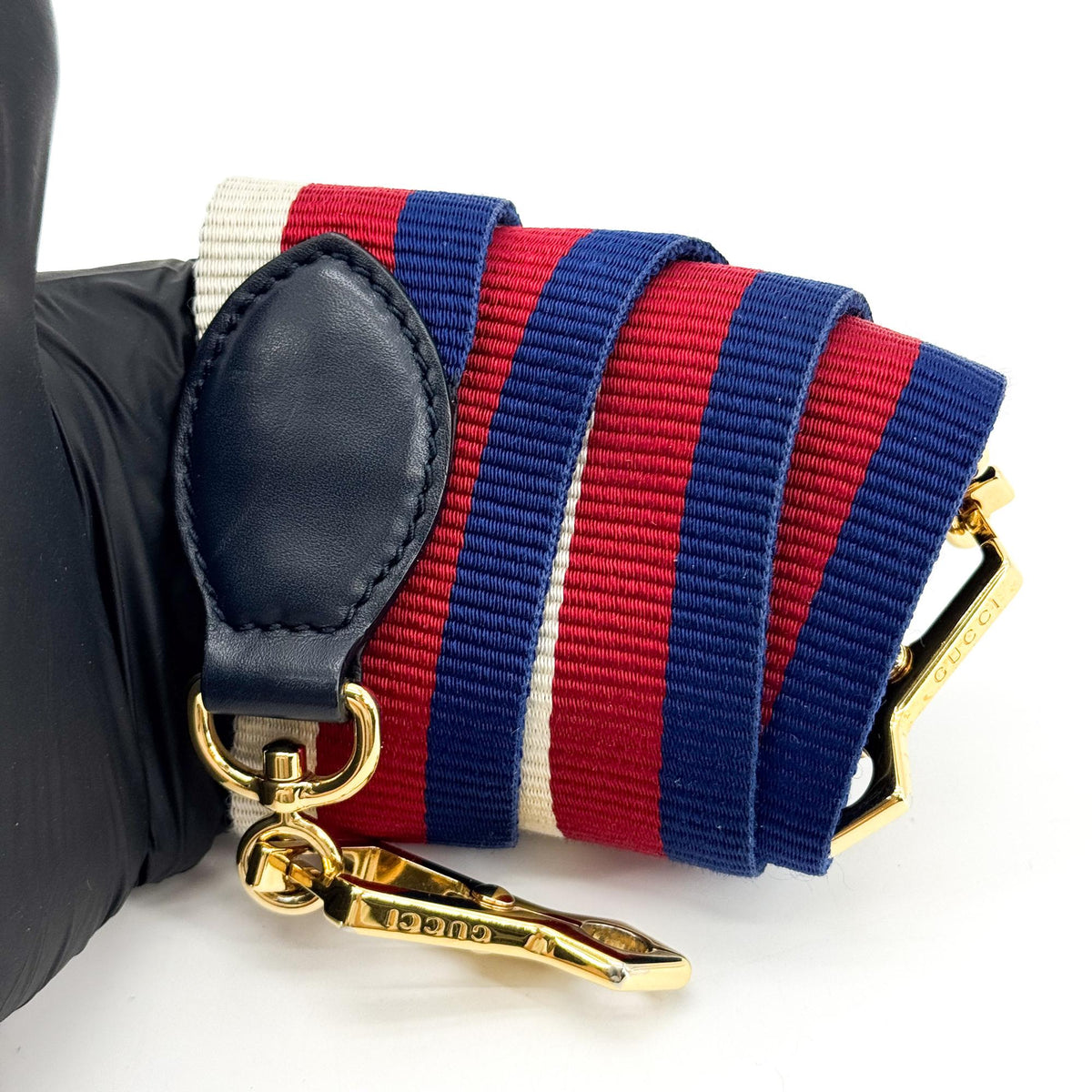 Gucci Sylvie Leather Mini Top Handle Bag Black