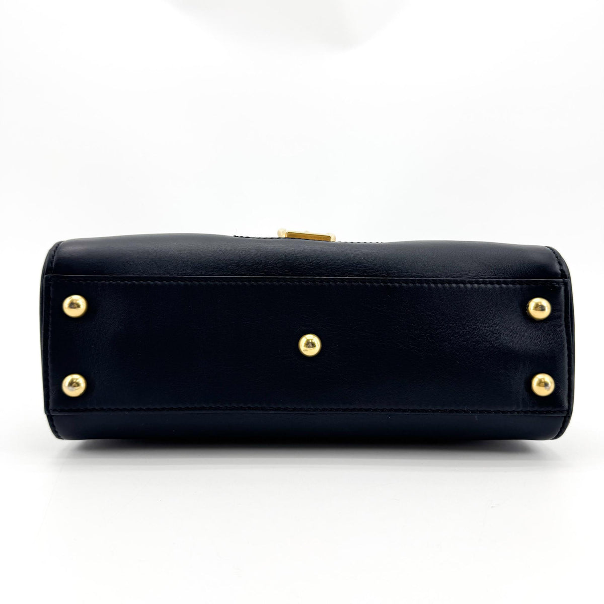 Gucci Sylvie Leather Mini Top Handle Bag Black
