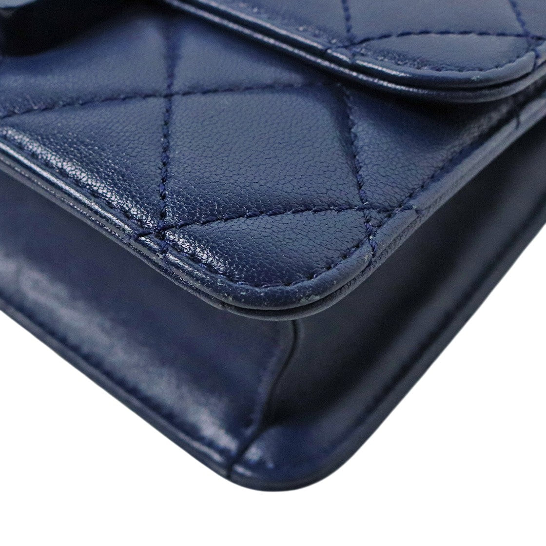 Chanel Navy Beauty Lock Chain Shoulder Bag