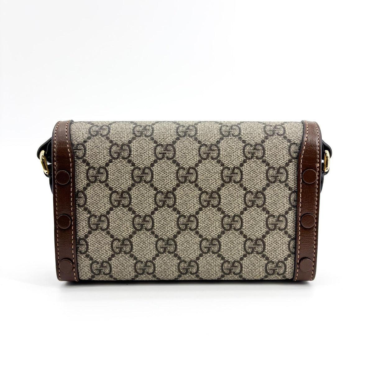 Gucci Horsebit 1955 Mini Bag GG Supreme Brown