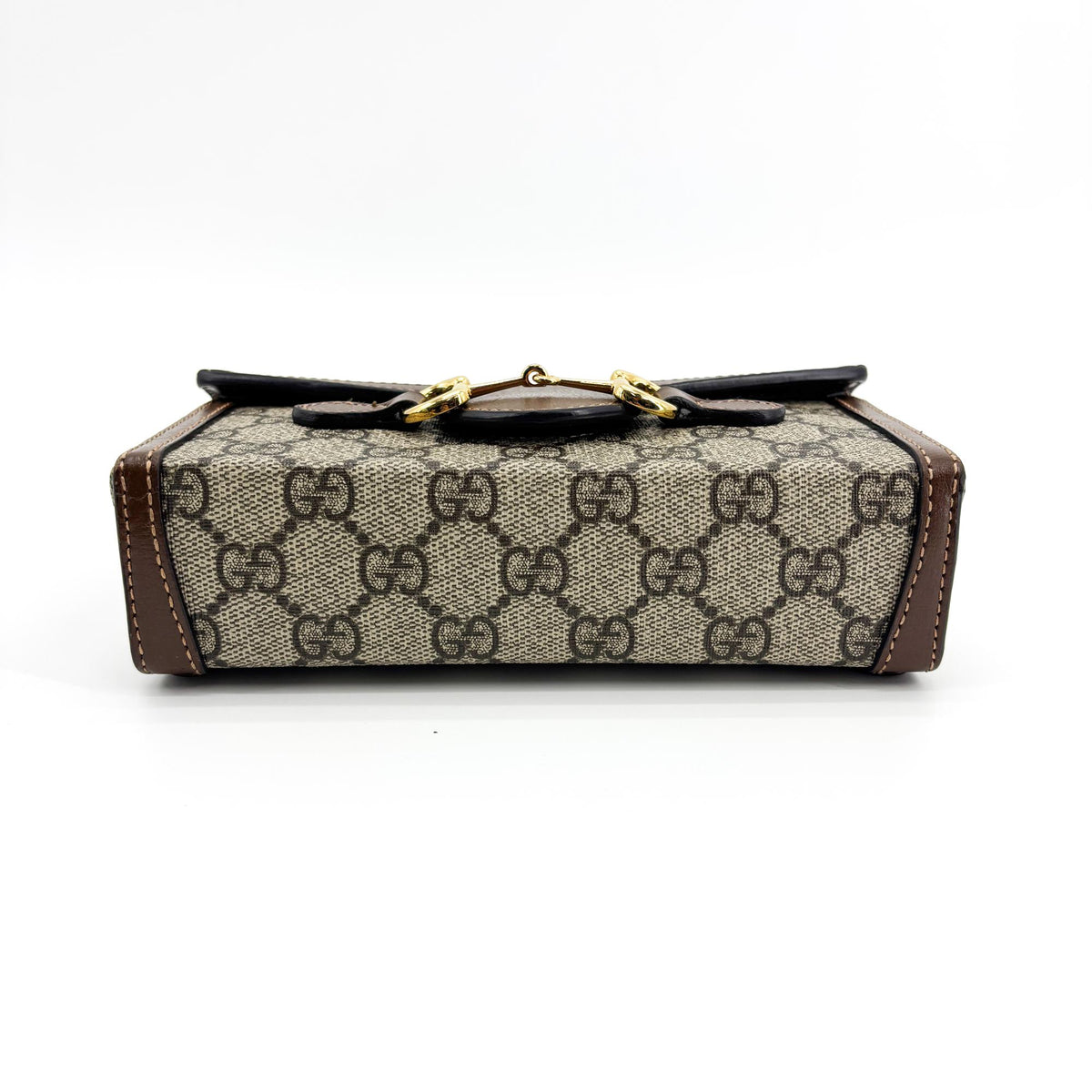 Gucci Horsebit 1955 Mini Bag GG Supreme Brown
