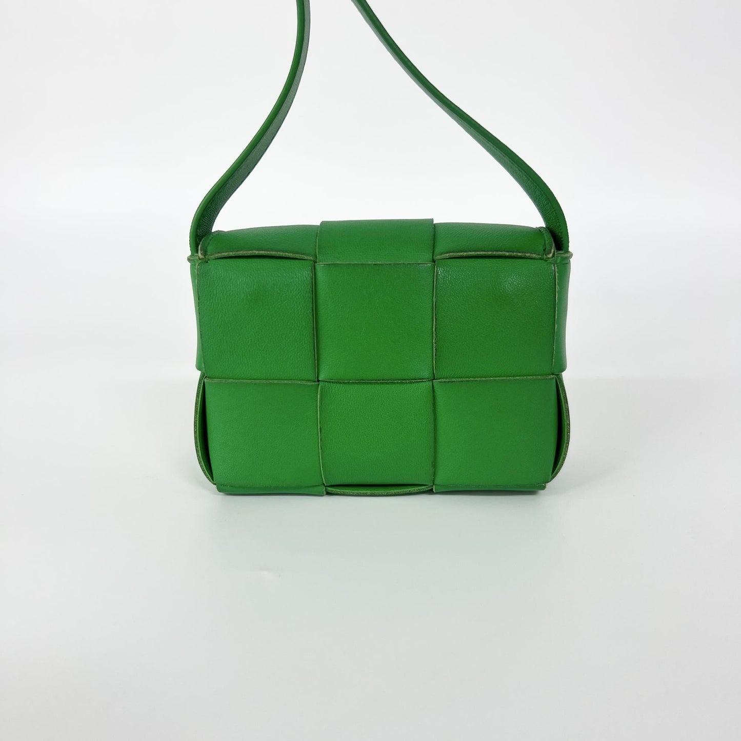 Bottega Veneta Cassette Bag Mini Parakit Green