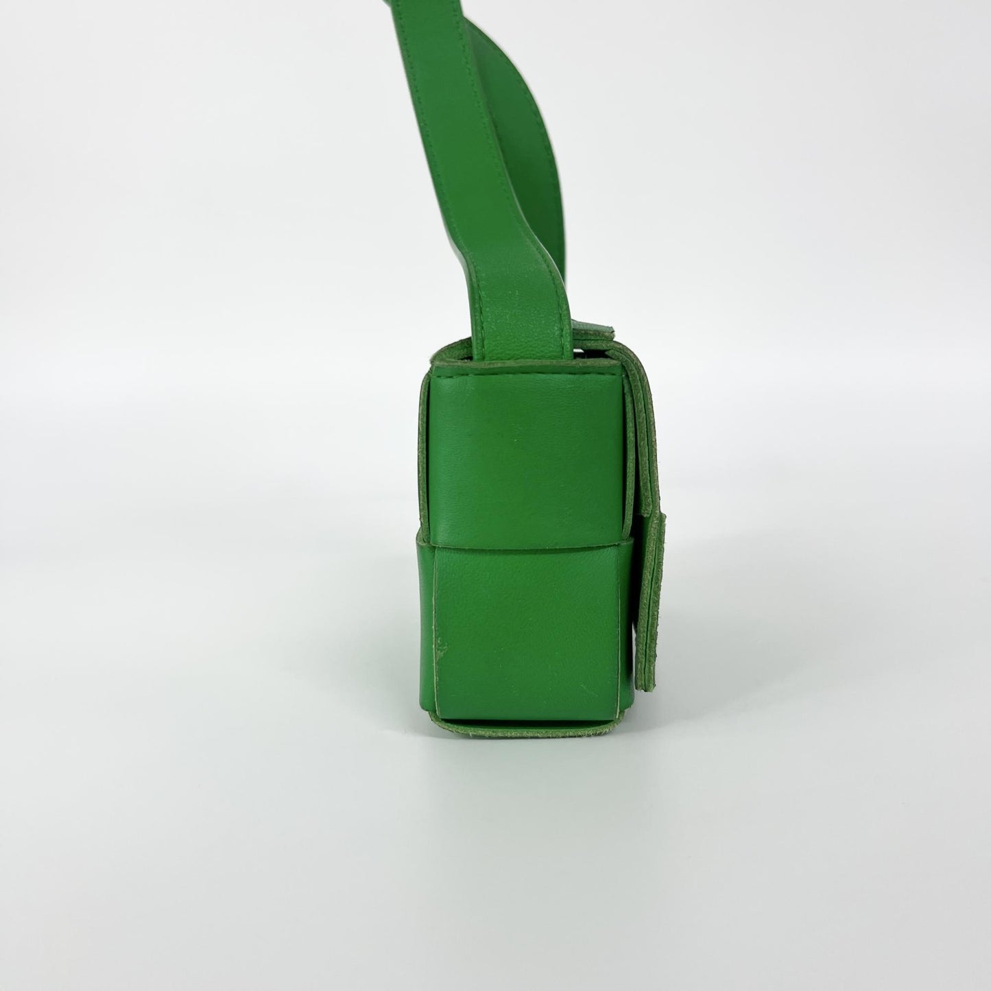 Bottega Veneta Cassette Bag Mini Parakit Green