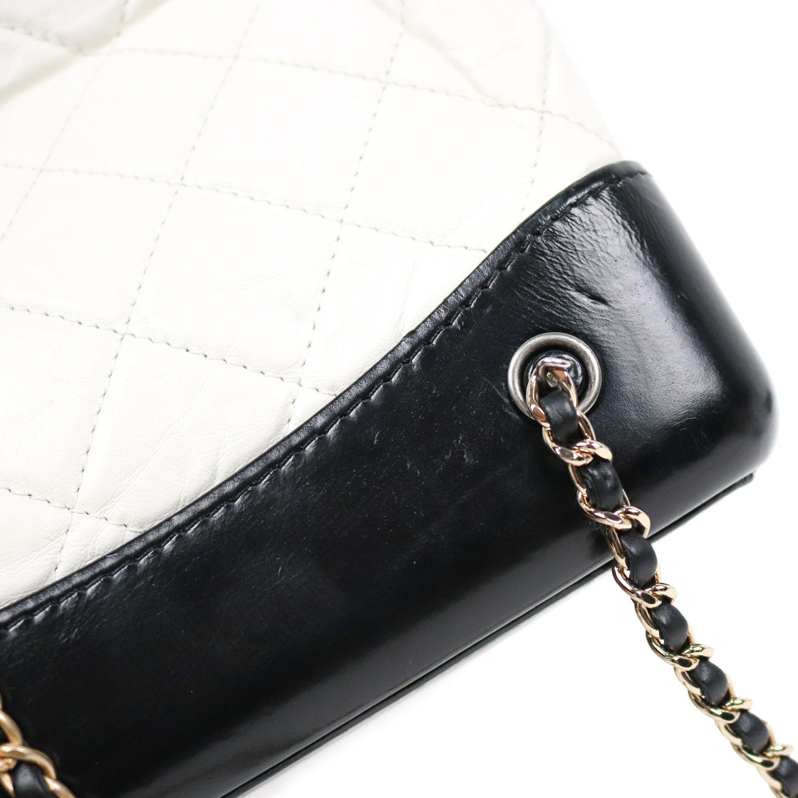Chanel White Gabrielle Backpack