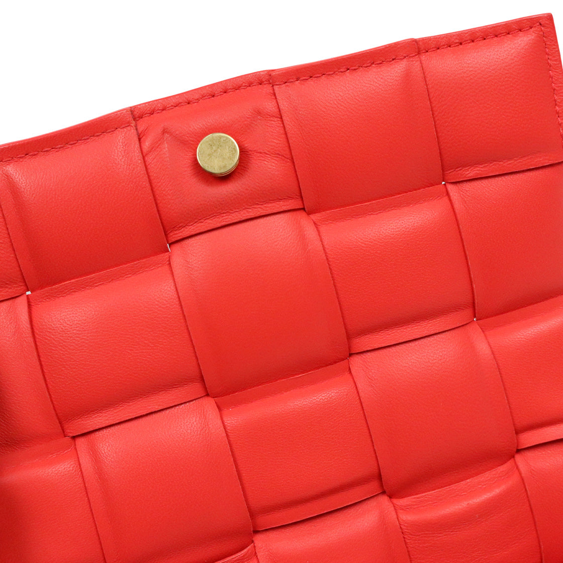 Bottega Veneta Orange-Red Padded Cassette Bag