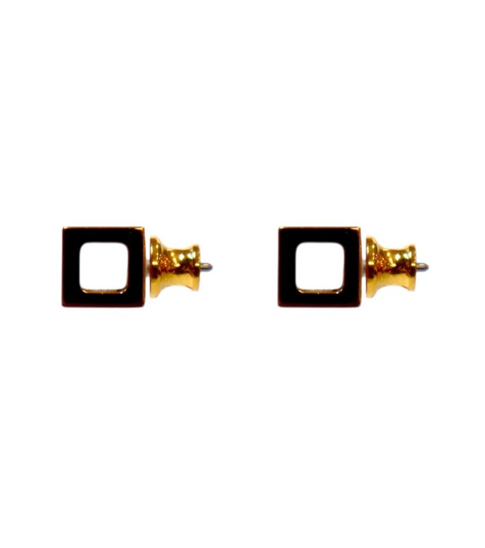 Hermès Pink Cage Gold Earrings
