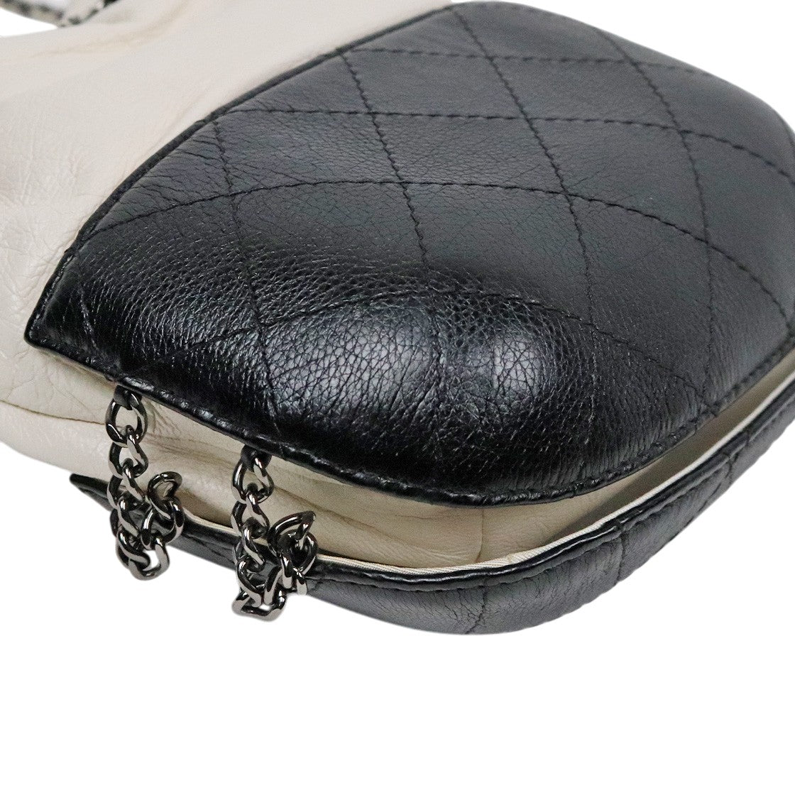 Chanel White and Black Gabrielle Pulse Crossbody Bag