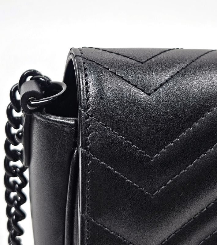 Gucci Black Mamont Shoulder Bag