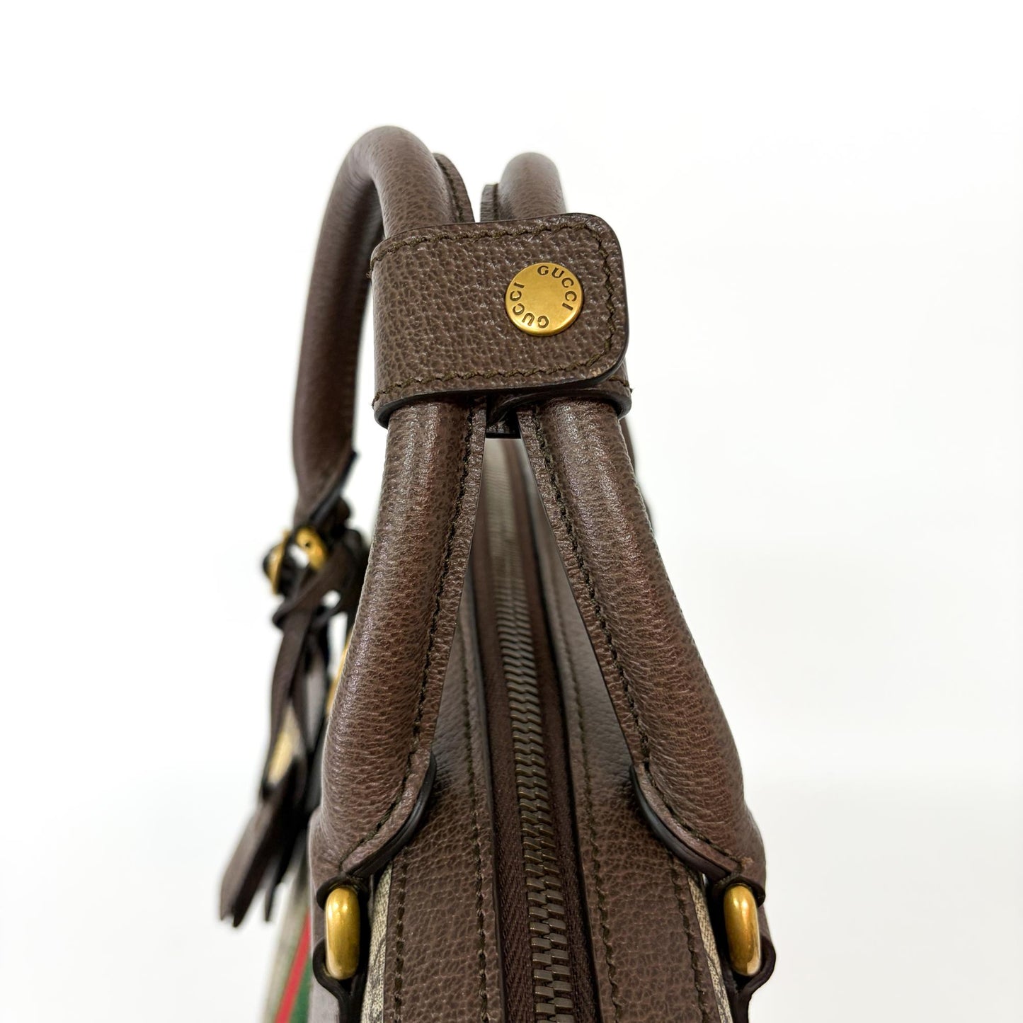 Gucci Ophidia GG Medium Tote Bag Brown