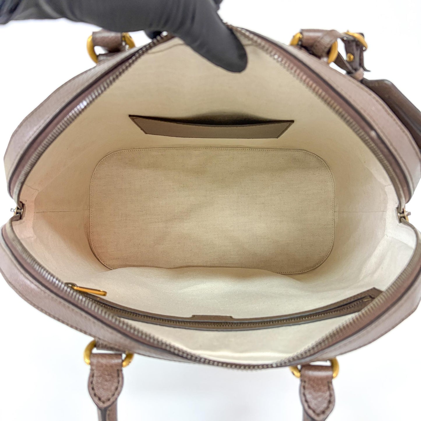 Gucci Ophidia GG Medium Tote Bag Brown