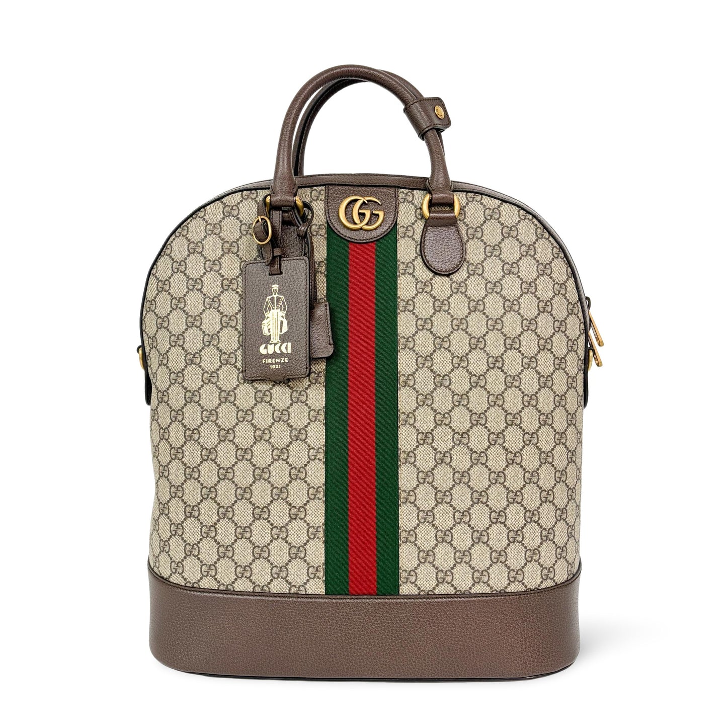 Gucci Ophidia GG Medium Tote Bag Brown