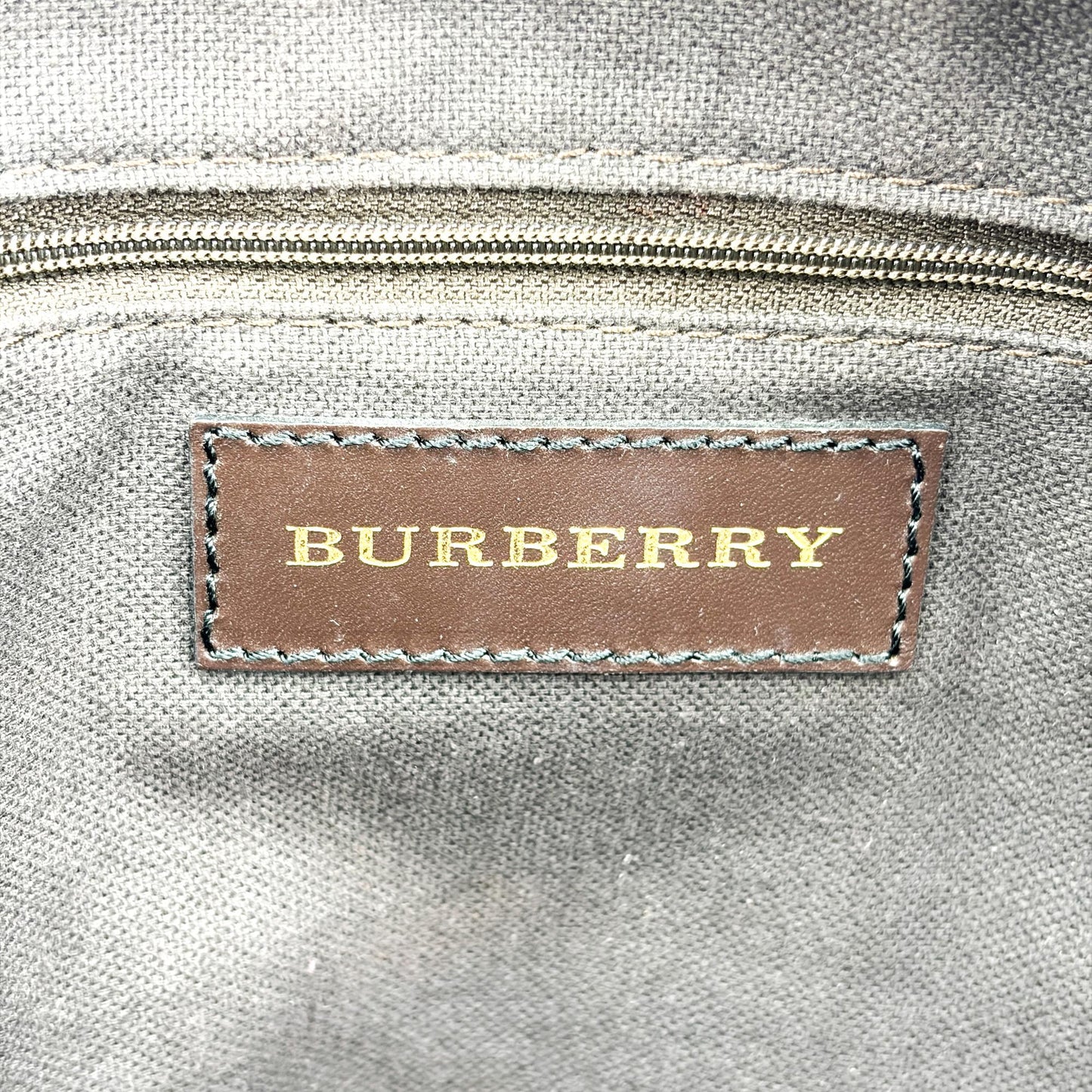 Burberry Nova Check Manor Tote Bag Brown