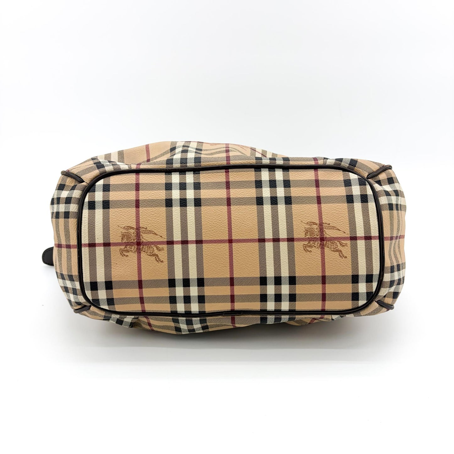 Burberry Nova Check Manor Tote Bag Brown