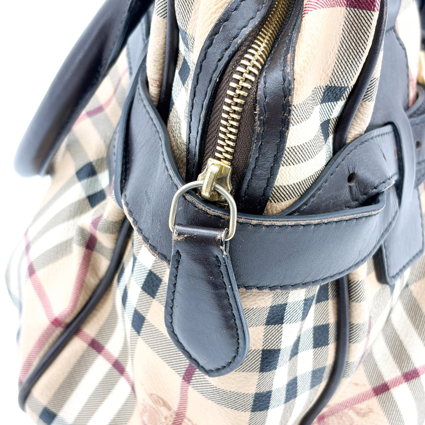 Burberry Nova Check Manor Tote Bag Brown