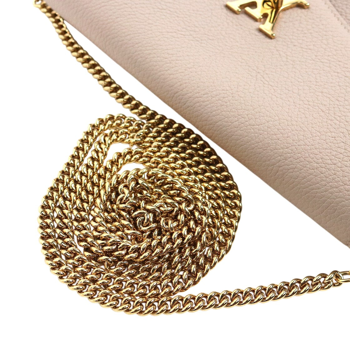 Louis Vuitton Dark Beige My Love Chain Pochette Crossbody Bag