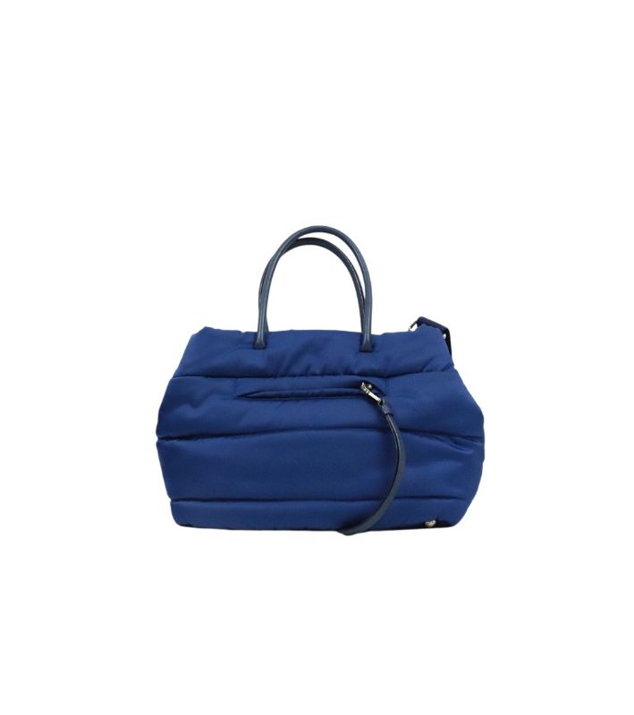 Prada Blue Quilted 2-Way Bag