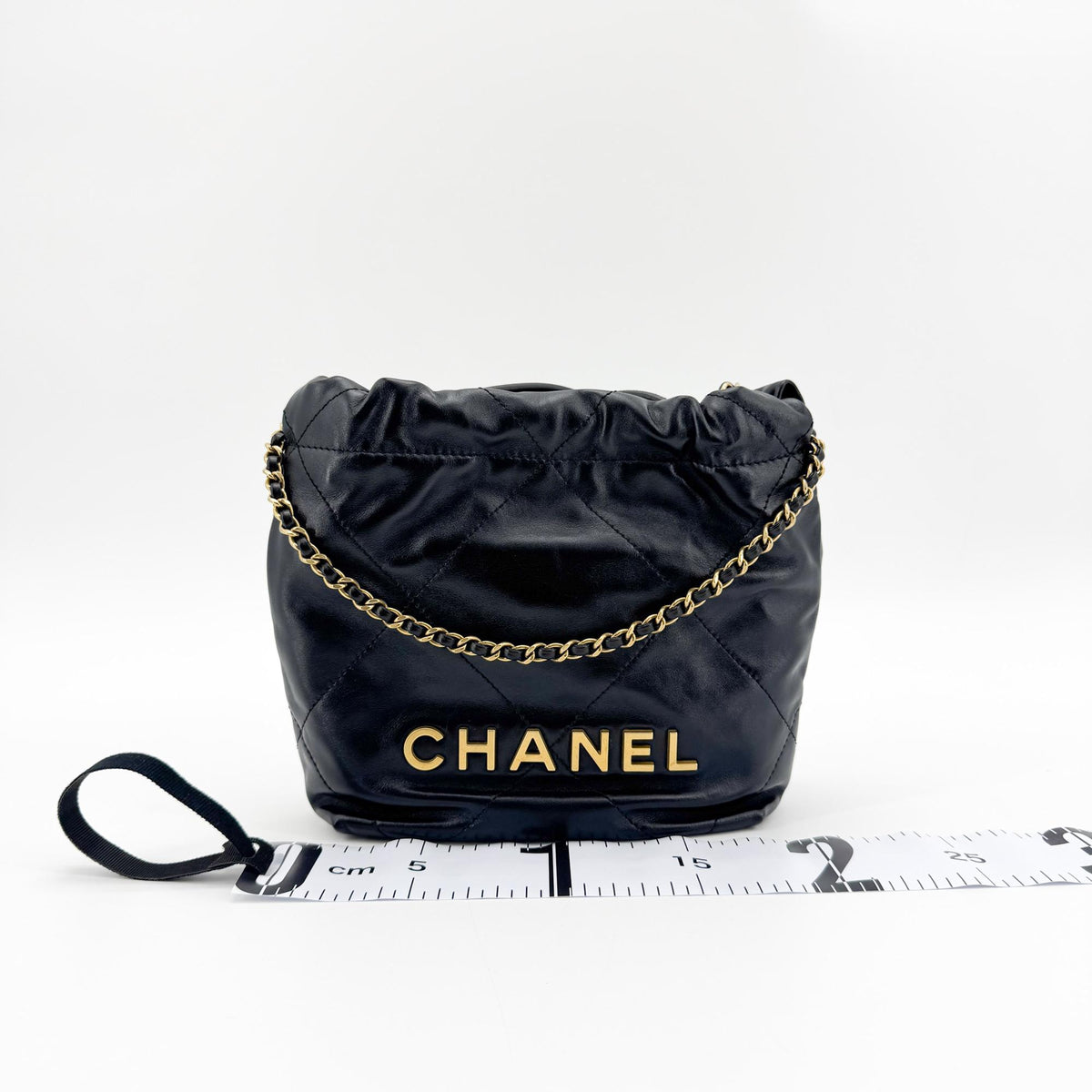 Chanel 22 Mini Bag Black with Gold Hardware