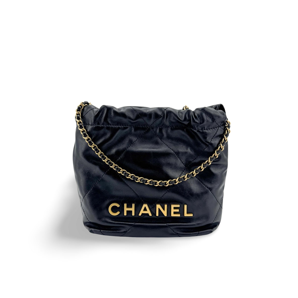 Chanel 22 Mini Bag Black with Gold Hardware