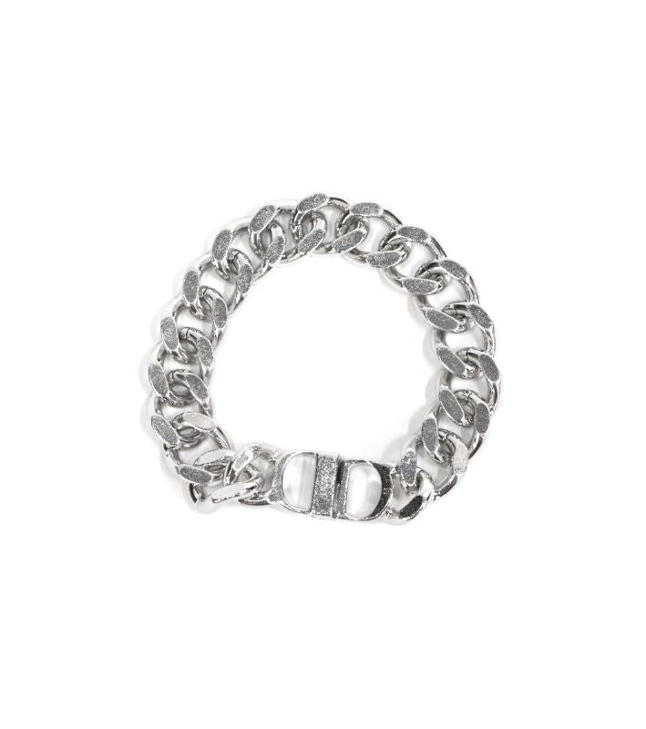 Dior Bold Chain CD Silver Bracelet
