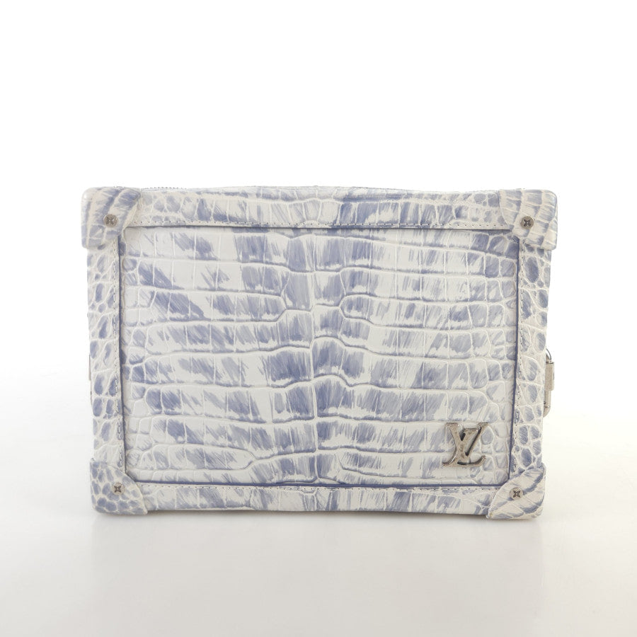 Exotic Alligator Crocodile Soft Trunk Shoulder Bag Crossbody Bag