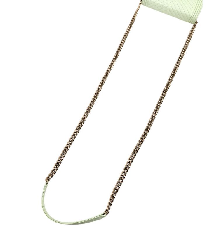 Chanel Mint Chevron Caviar Boy WOC