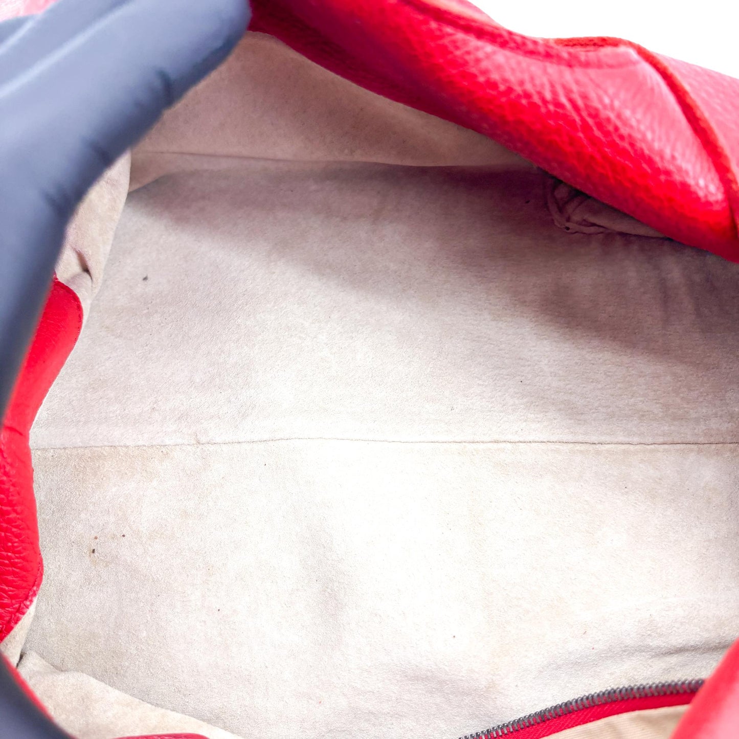 Bottega Veneta red leather hobo bag