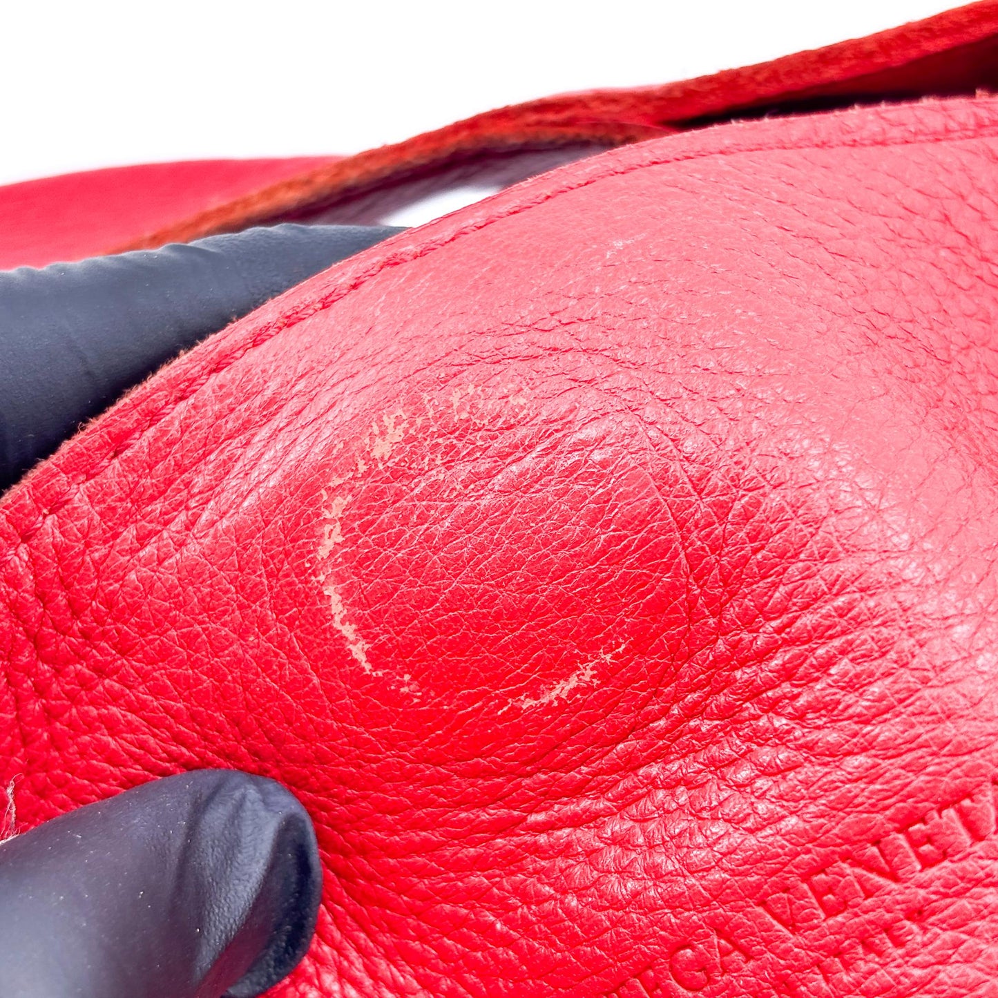 Bottega Veneta red leather hobo bag