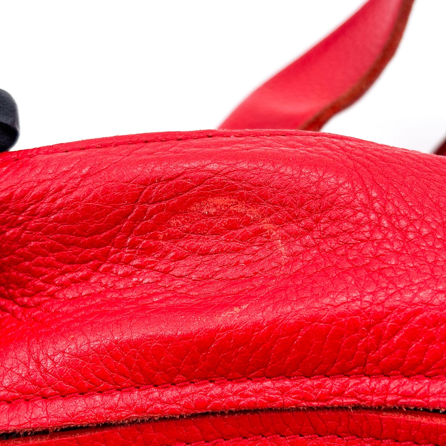 Bottega Veneta red leather hobo bag